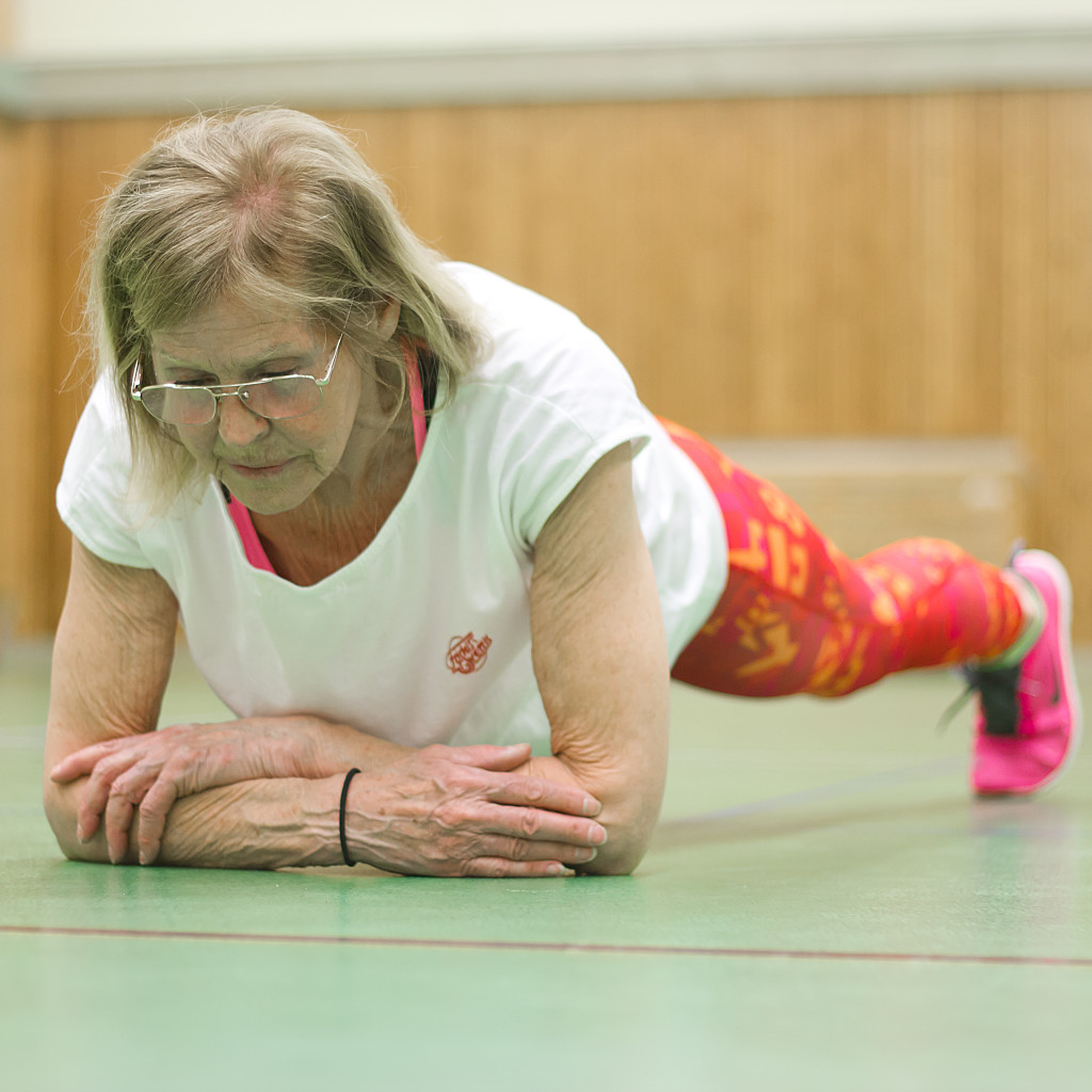 Birgitta Doing The Plank